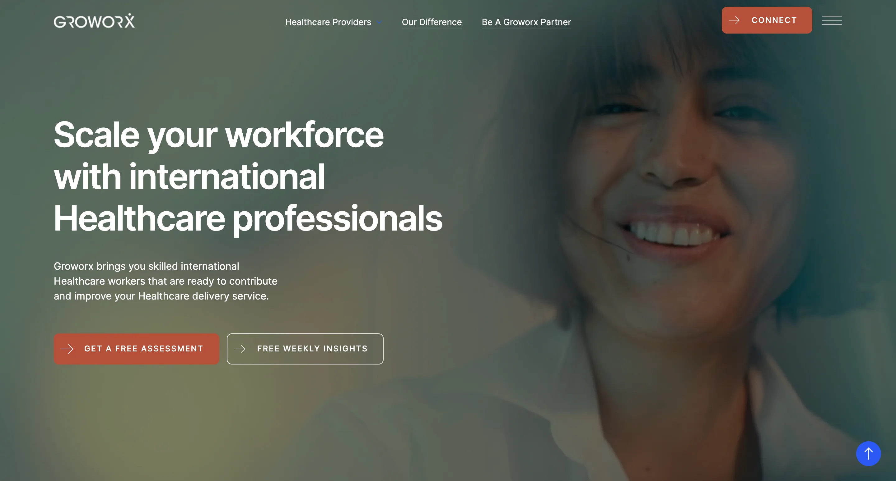 Website design and development for Groworx Global by Volt Digital Singapore