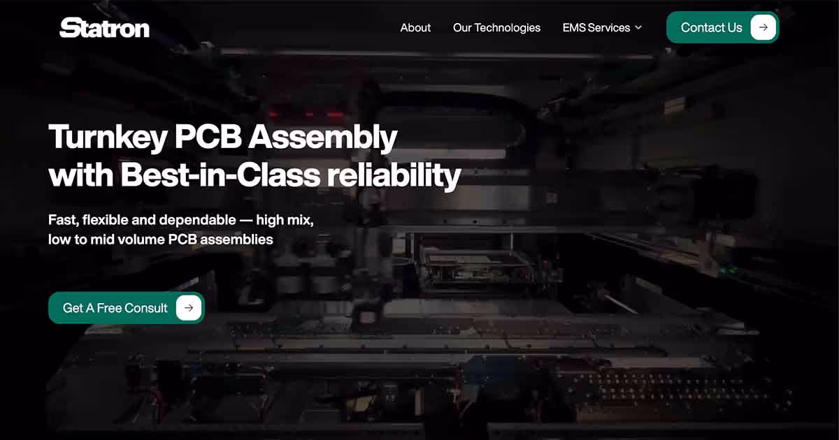 Website for a PCB Assembly Firm by Volt Digital Singapore